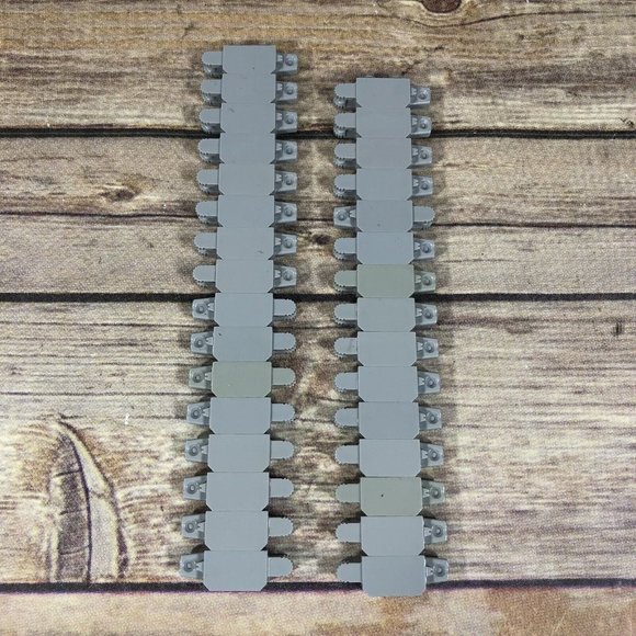 LEGO Hinge Brick Locking 1 Finger Lot Of Mix Gray Dark Bluish - Picture 4 of 6